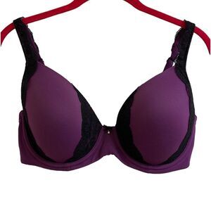 Soma Embraceable Full Coverage Lace Trim Bra 34DDD Style 071503